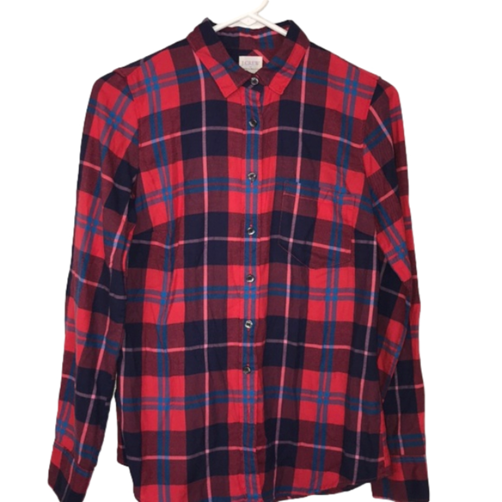 J Crew plaid shirt
